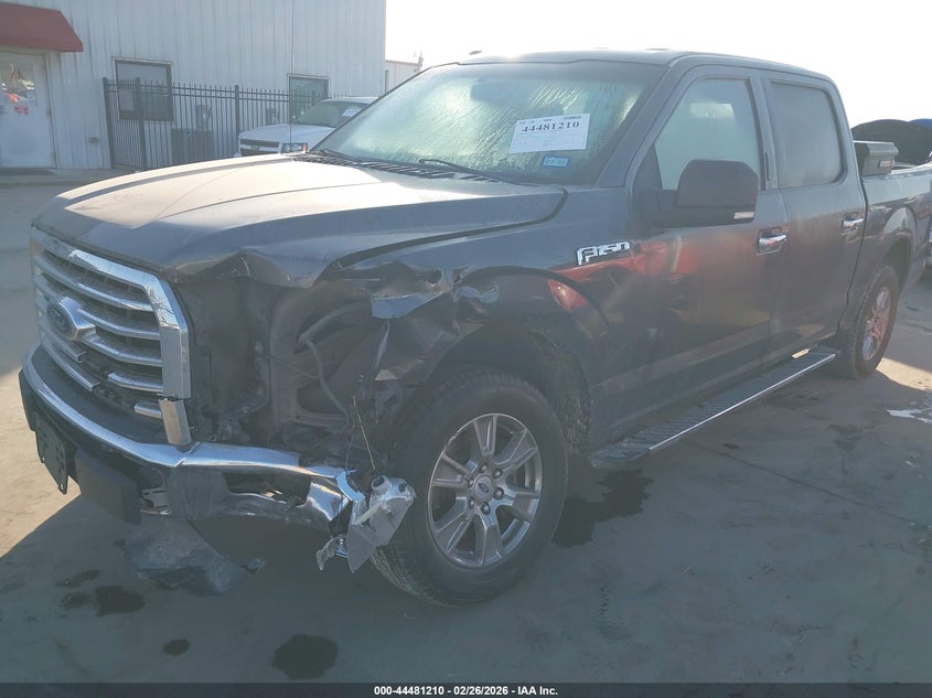 2016 Ford F-150 3.5 Xlt grey Lot 111044481210 Vin 1FTEW1CG2GKD87409