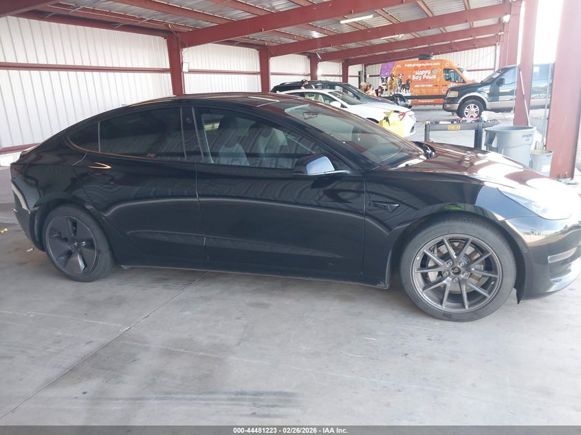 2021 Tesla Model 3 Long Range Dual Motor All-Wheel Drive black Lot 111044481223 Vin 5YJ3E1EB4MF928402
