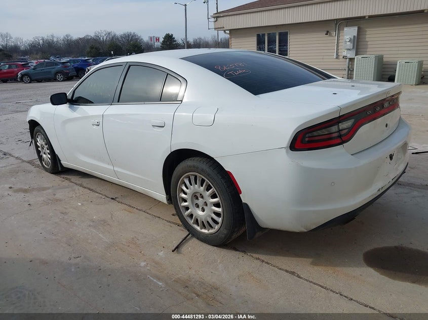Vin: 2c3cdxkt2fh863781, lot: 44978000, dodge charger police 20153
