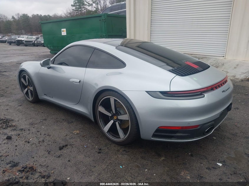 2022 Porsche 911 Carrera 4 Gts/Carrera 4S/Carrera Gts/Carrera S silver Lot 111044482425 Vin WP0AB2A90NS221164
