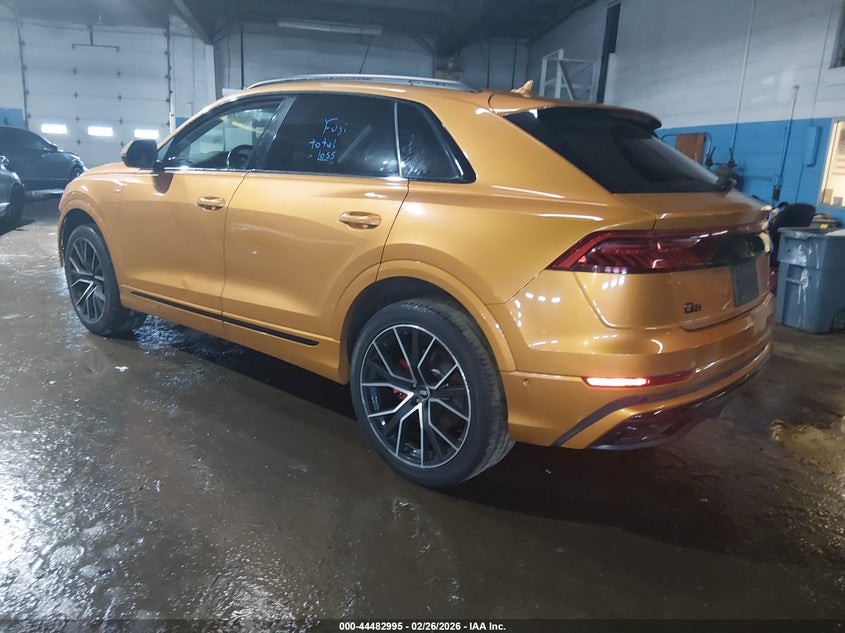 2021 Audi Q8 3.0 Premium Plus 55 Tfsi Quattro Tiptronic orange Lot 111044482995 Vin WA1EVAF19MD013402
