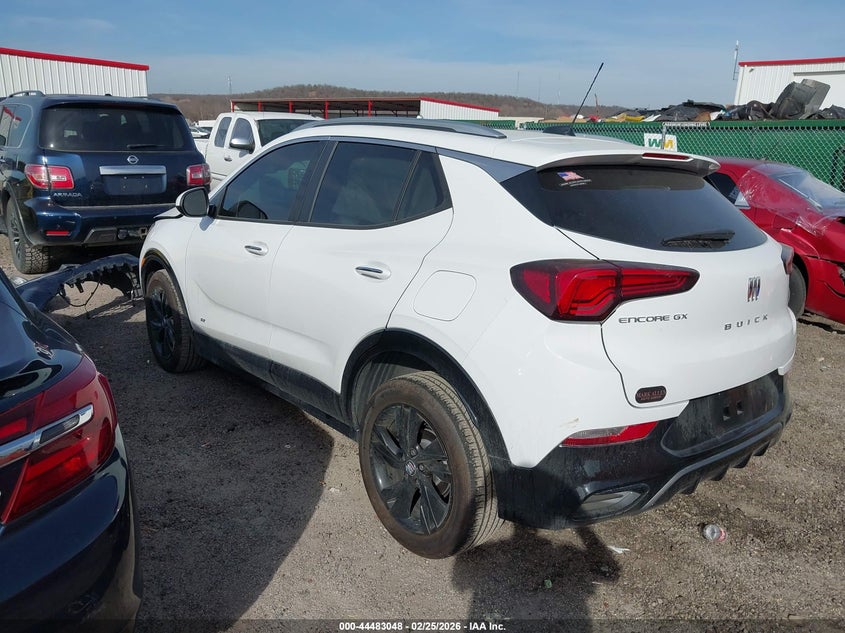Vin: kl4amdsl3tb004974, lot: 44979755, buick encore gx sport touring fwd 20263