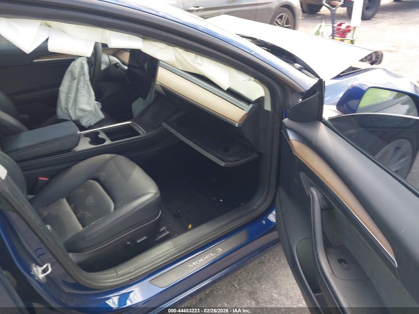 5YJ3E1EA3MF047164 2021 Tesla Model 3 Standard Range Plus Rear-Wheel Drive blue