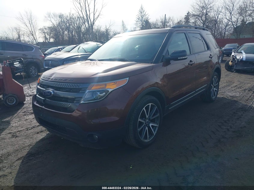 2015 Ford Explorer 3.5 Xlt brown Lot 111044483324 Vin 1FM5K8D85FGA63542