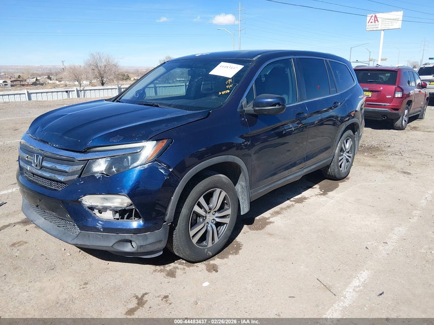 Vin: 5fnyf5h85gb008499, lot: 44980144, honda pilot ex-l 20162