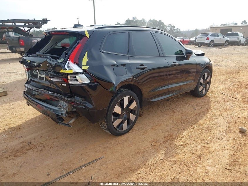 Vin: yv4h60rc8s1029514, lot: 44980571, volvo xc60 plug-in hybrid plus, t8 awd electric/gasoline, dark 20254