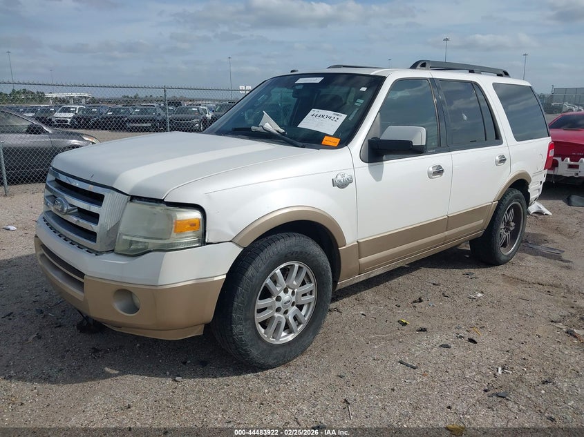 2012 Ford Expedition 5.4 King Ranch white Lot 111044483922 Vin 1FMJU1H52CEF24655