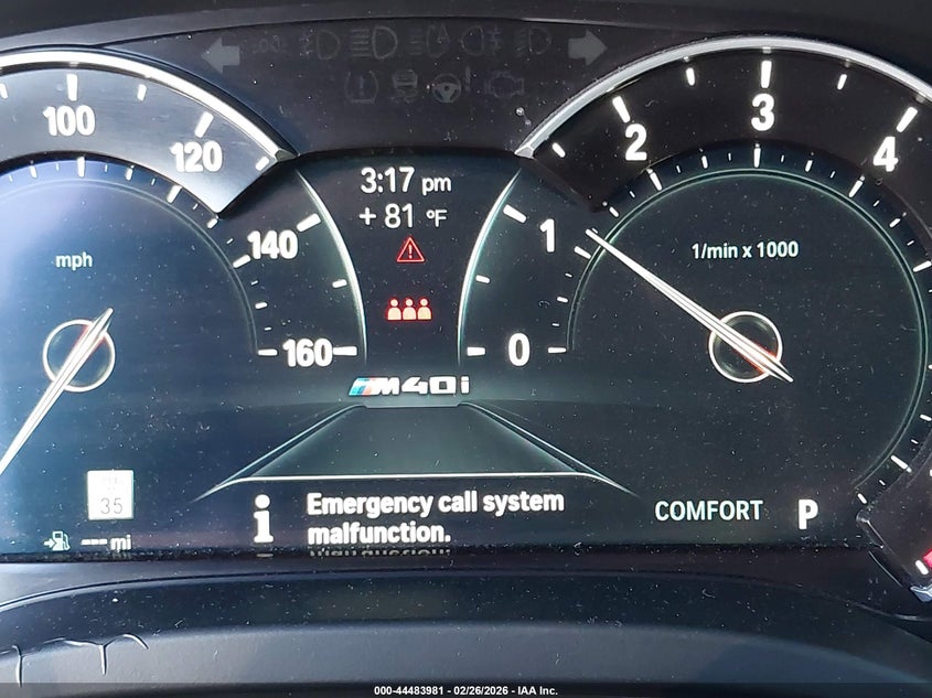 2019 BMW X4 M40I VIN: 5UXUJ5C59K9A33100 Lot: 44483981