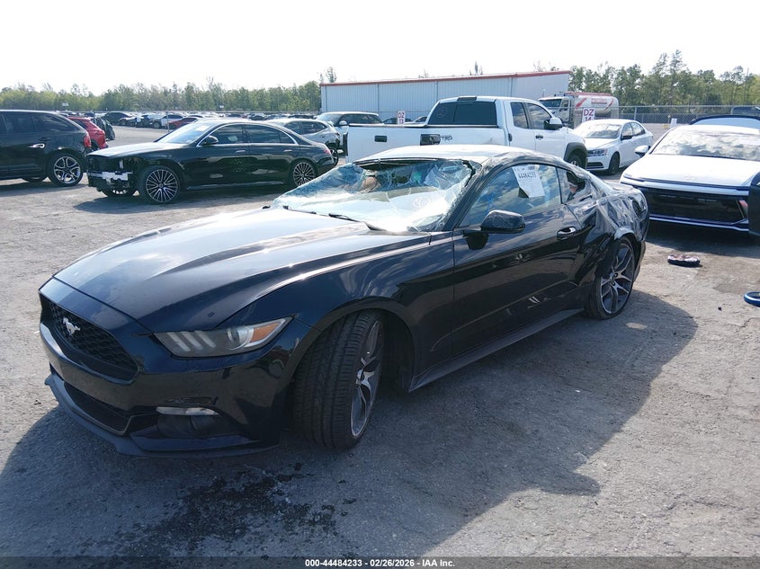 1FA6P8TH5F5341210 2015 Ford Mustang 2.3 Ecoboost black