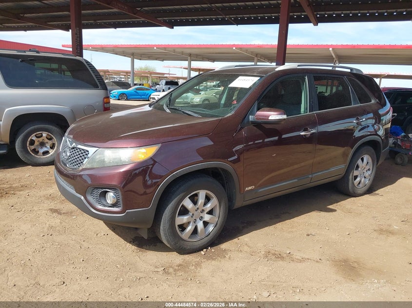 2013 Kia Sorento 2.4 Lx brown Lot 111044484574 Vin 5XYKTCA60DG363838