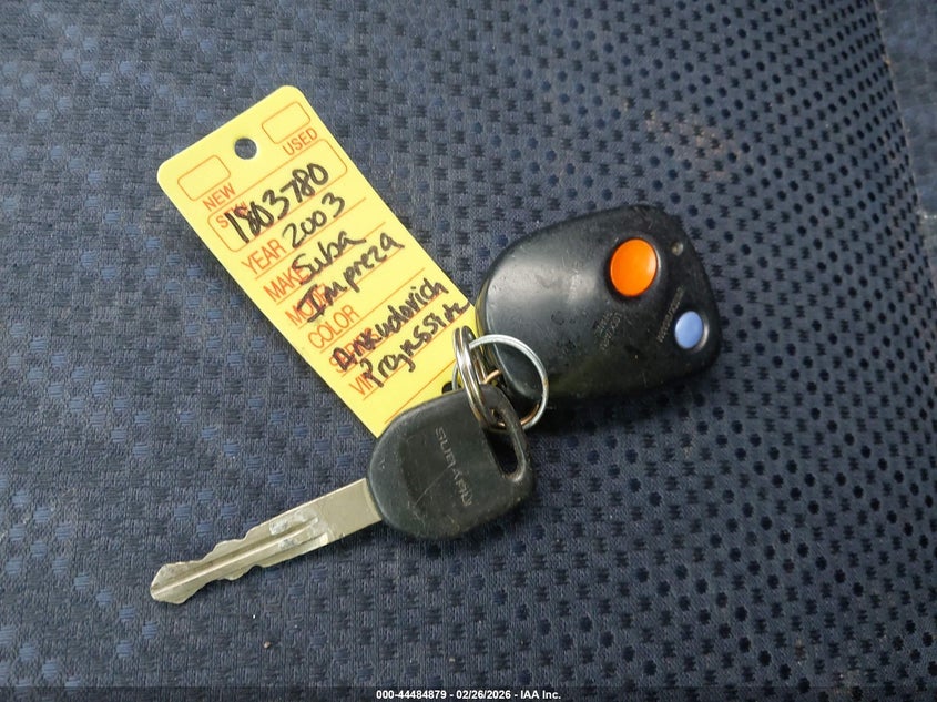 2003 Subaru Impreza Wrx VIN: JF1GG29643H805511 Lot: 44484879