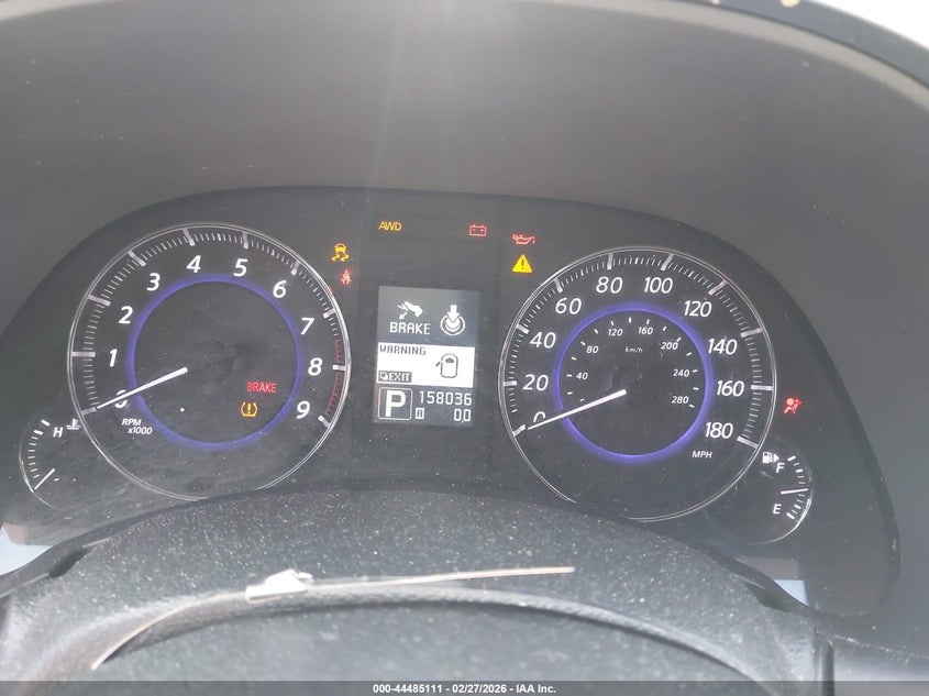 2012 Infiniti Fx35 VIN: JN8AS1MWXCM154459 Lot: 44485111