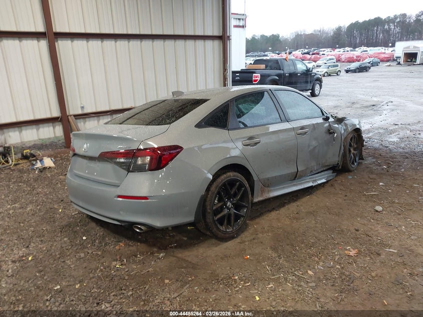 2025 Honda Civic 2.0 Sport grey Lot 111044485264 Vin 2HGFE2F55SH543788
