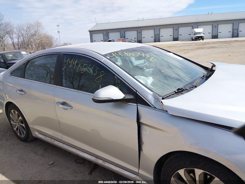 2015 Hyundai Sonata 2.4 Sport silver Lot 111044485438 Vin 5NPE34AF2FH066472