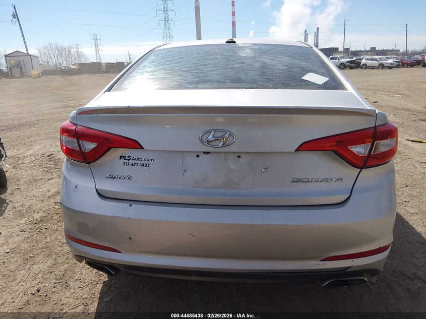 2015 Hyundai Sonata 2.4 Sport silver Lot 111044485438 Vin 5NPE34AF2FH066472