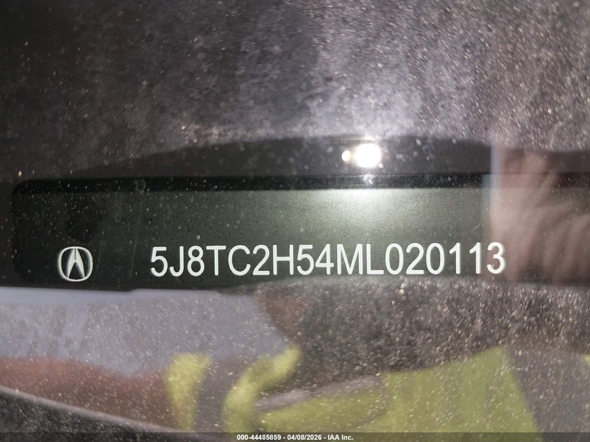 2021 Acura Rdx Technology Package VIN: 5J8TC2H54ML020113 Lot: 44485859