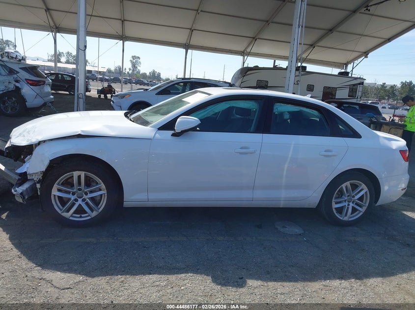 2017 Audi A4 2.0 2.0T Premium white Lot 111044486177 Vin WAUGNAF4XHN062386