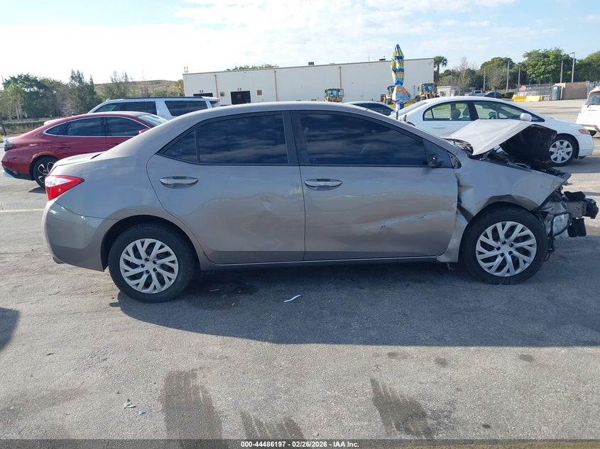 2014 Toyota Corolla 1.8 Le grey Lot 111044486197 Vin 2T1BURHE0EC148082
