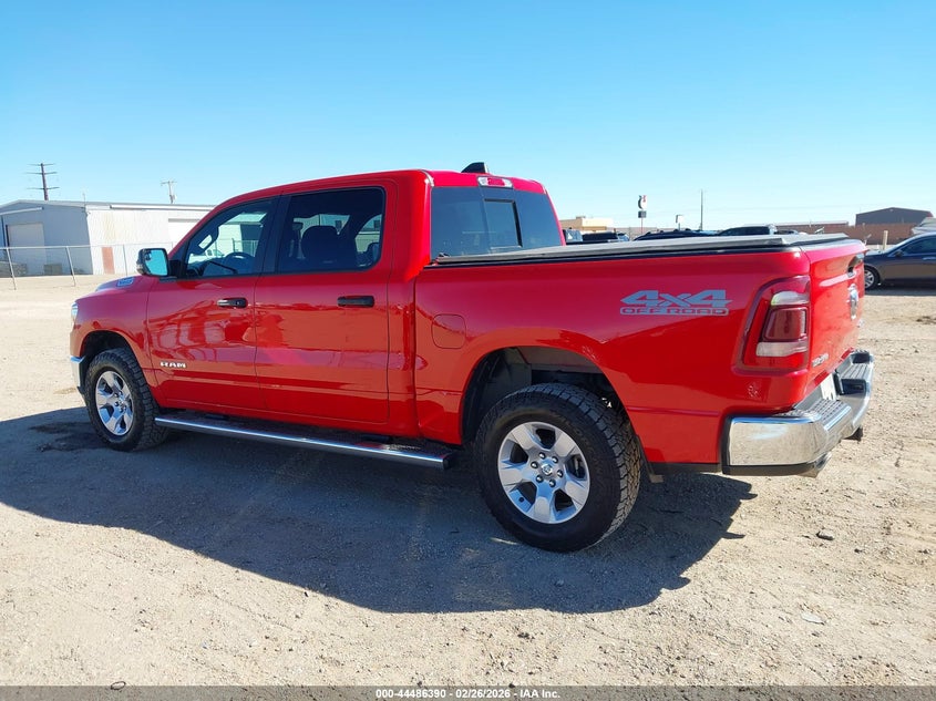 1C6SRFFTXPN604758 2023 Ram 1500 5.7 Ram Lone Star 4X4 5'7 Box red