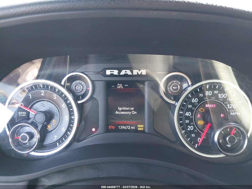 2019 Ram 2500 6.4 Ram Big Horn 4X4 6'4 Box grey Lot 111044486777 Vin 3C6UR5DJ3KG607765