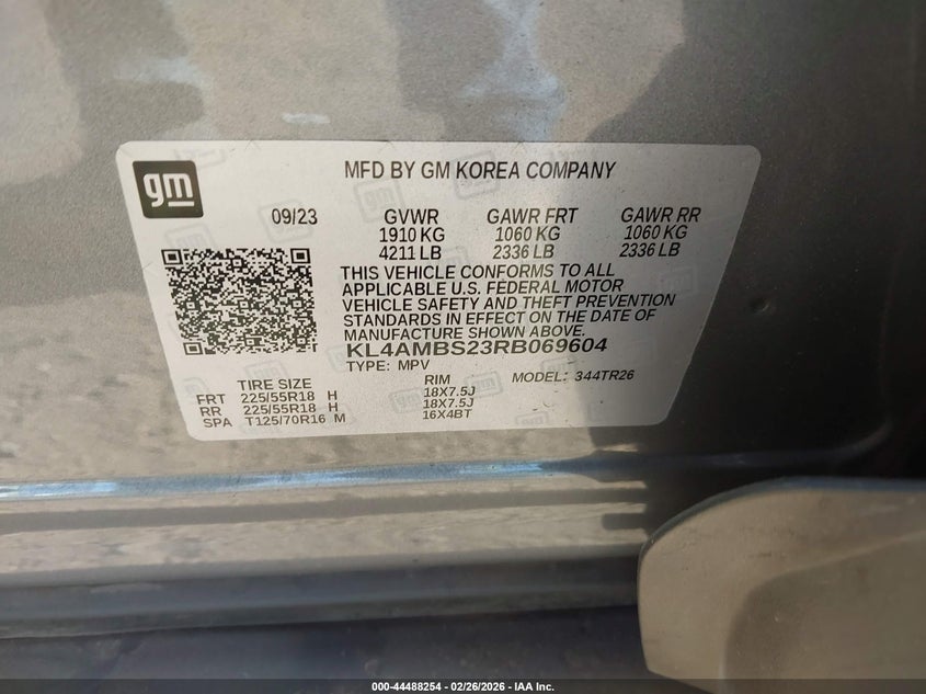 2024 Buick Encore gx 1.2 Encore Gx Preferred Fwd grey Lot 111044488254 Vin KL4AMBS23RB069604