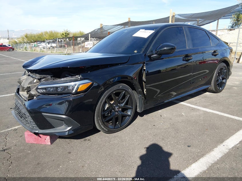 2024 Honda Civic 2.0 Sport black Lot 111044488375 Vin 2HGFE2F57RH550347