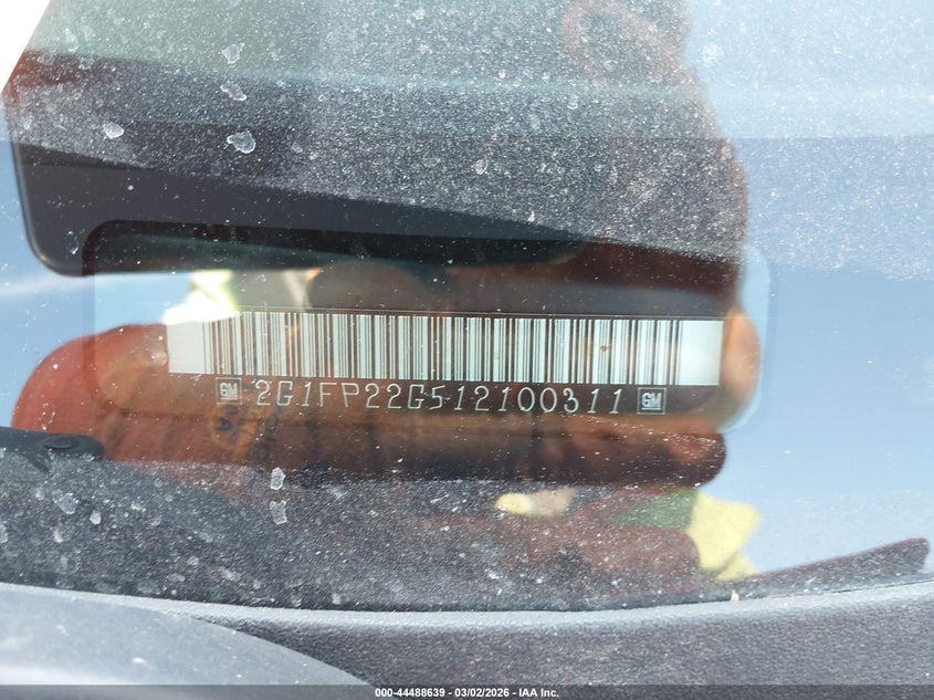 2001 Chevrolet Camaro Z28 VIN: 2G1FP22G512100311 Lot: 44488639