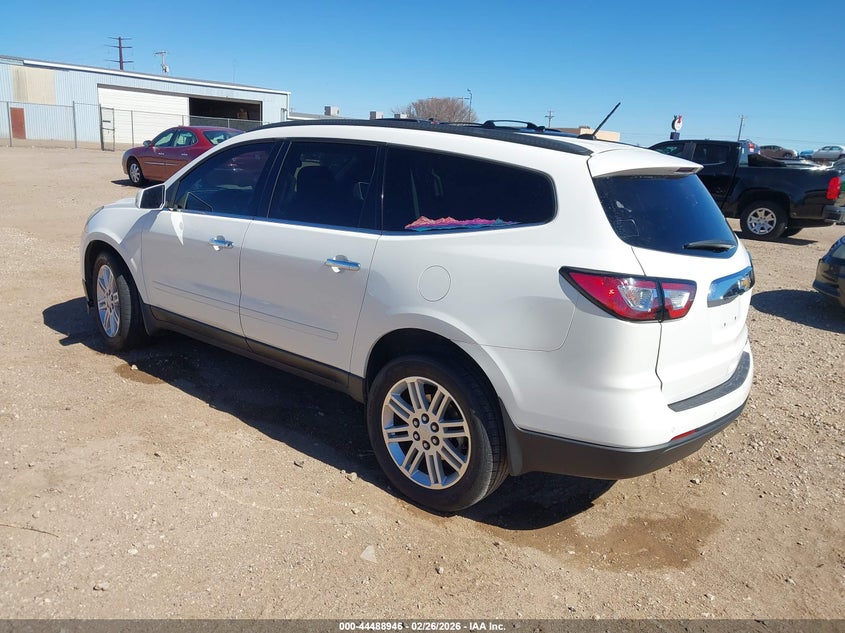 2014 Chevrolet Traverse 3.6 1Lt white Lot 111044488946 Vin 1GNKRGKD8EJ337368