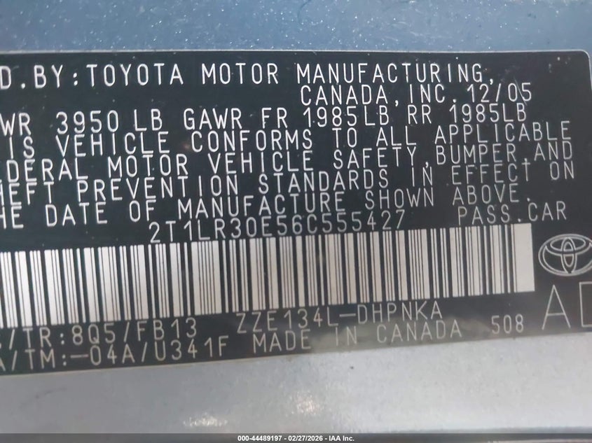 2006 Toyota Matrix Xr #9