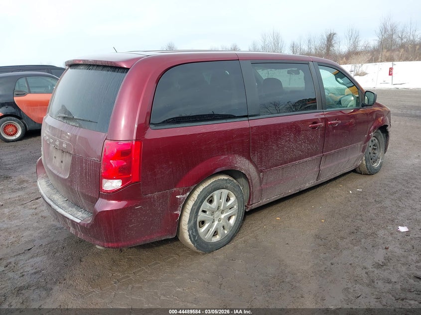 Vin: 2c4rdgbg5hr641015, lot: 44986291, dodge grand caravan se 20174