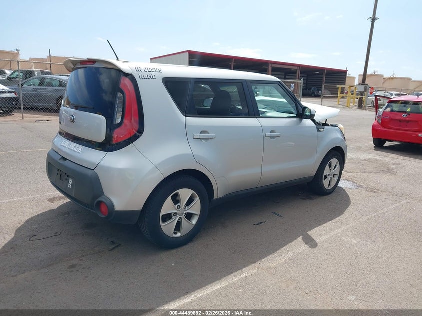 2014 Kia Soul 1.6 silver Lot 111044489892 Vin KNDJN2A26E7702937