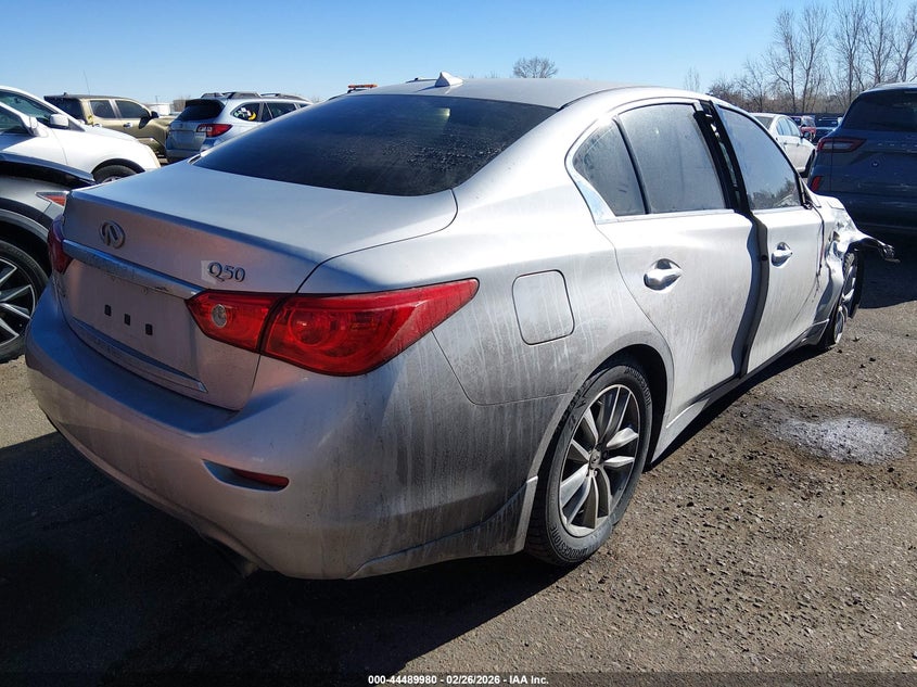2017 Infiniti Q50 3.0 3.0T Signature Edition silver Lot 111044489980 Vin JN1EV7AR9HM838709