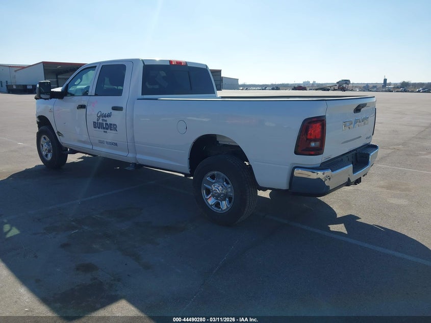 2026 Ram 2500 Tradesman 4x4 8' Box White Lot 111044490280 Vin 3C63R5HL3TG217581