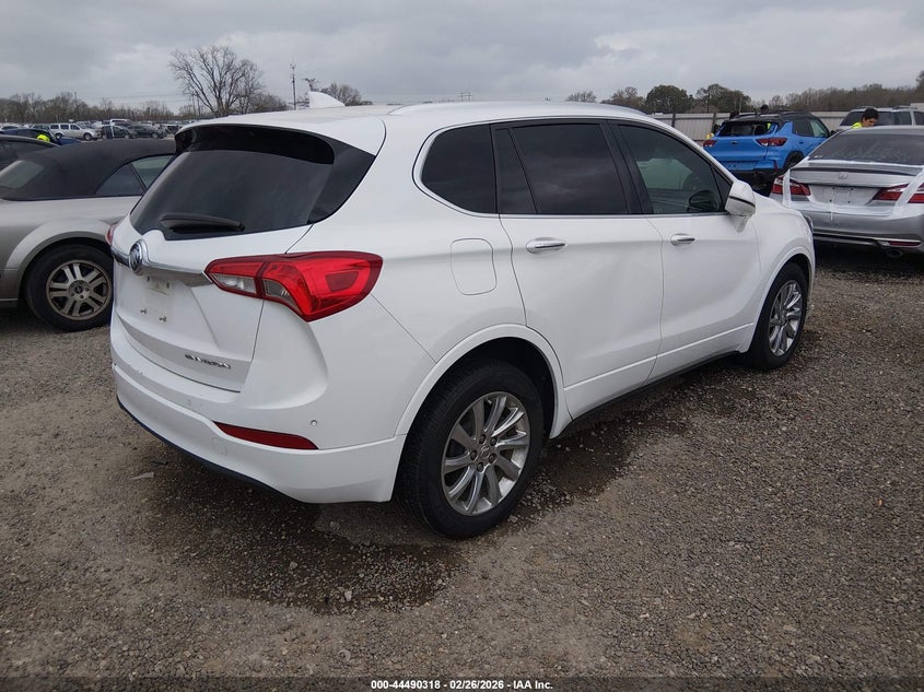 2019 Buick Envision 2.5 Fwd Essence white Lot 111044490318 Vin LRBFXCSA8KD007365