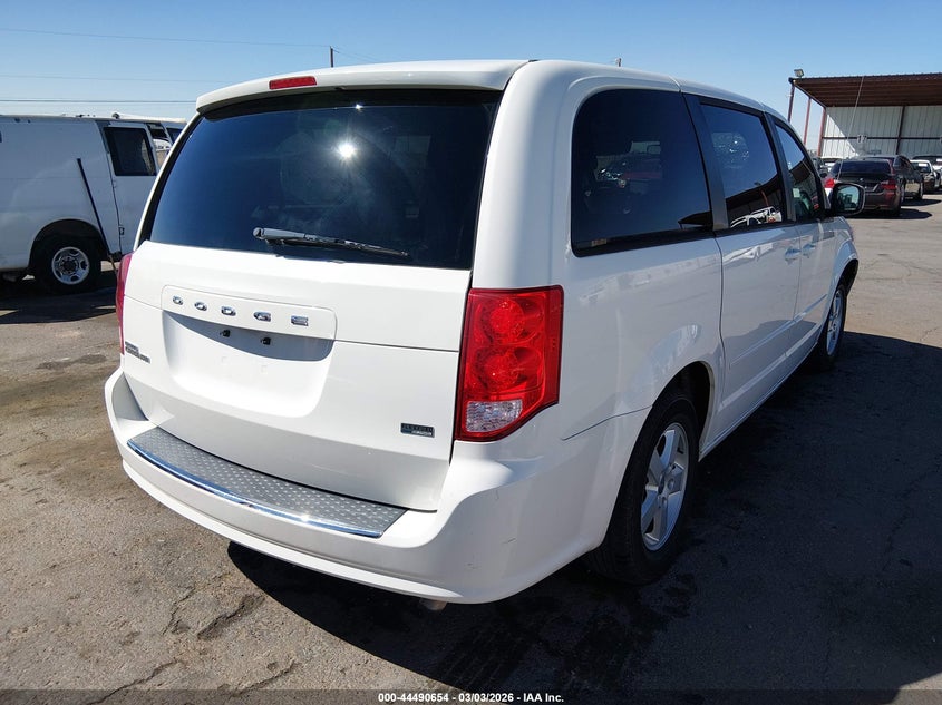 Vin: 2c4rdgcgxdr580303, lot: 44987361, dodge grand caravan sxt 20134