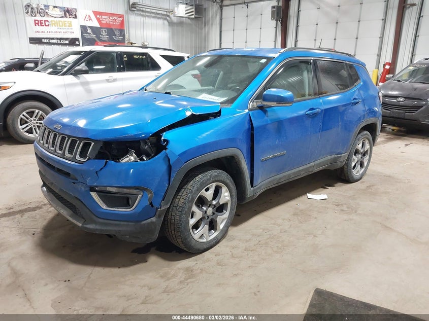 Vin: 3c4njdcbxlt147926, lot: 44987387, jeep compass limited 4x4 20202