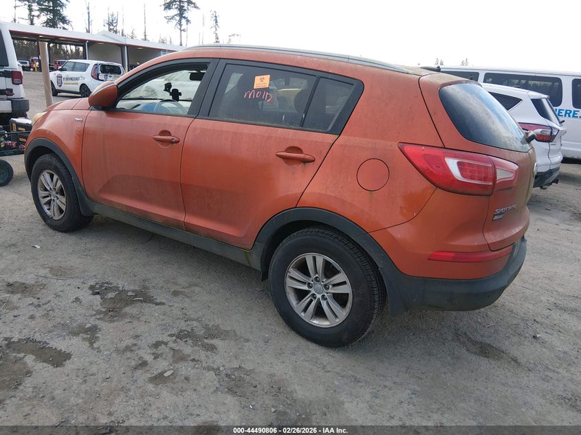 2013 Kia Sportage 2.4 Lx orange Lot 111044490806 Vin KNDPBCA21D7418882