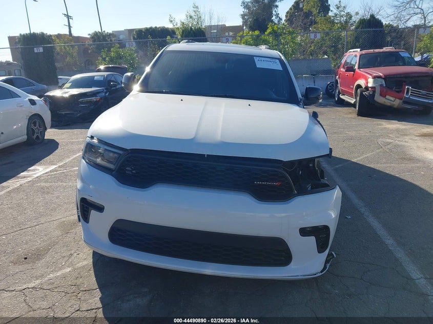 2021 Dodge Durango 3.6 Gt Plus Rwd white Lot 111044490890 Vin 1C4RDHDG6MC761668