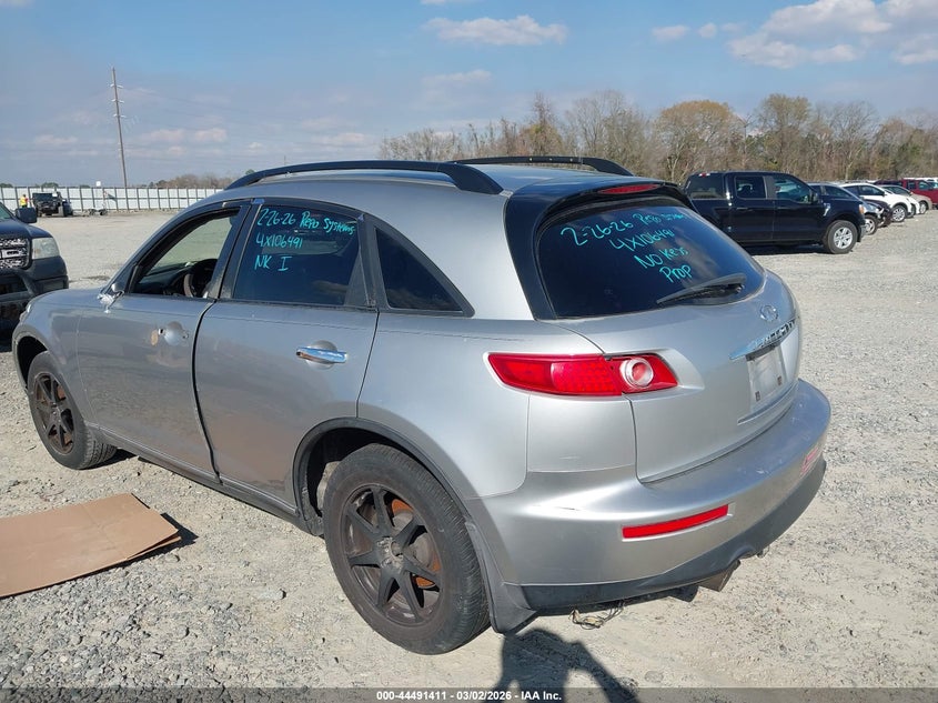 2004 Infiniti Fx35 VIN: JNRAS08UX4X106491 Lot: 44491411