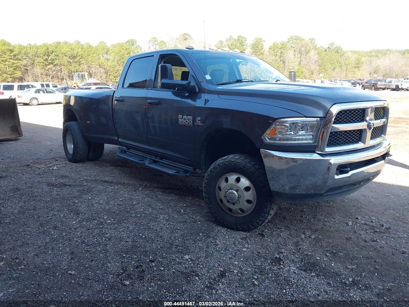 2017 Ram 3500 Ram Tradesman 4X4 8' Box grey Lot 111044491467 Vin 3C63RRGL3HG527021