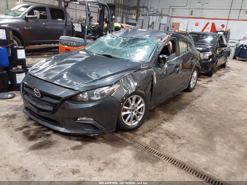 Vin: jm1bm1l7xe1157077, lot: 44988406, mazda mazda3 i touring 20142