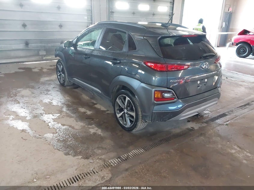 Vin: km8k3ca50ju097654, lot: 44988724, hyundai kona limited 20183