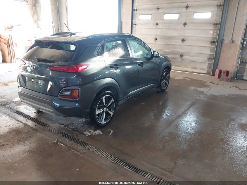Vin: km8k3ca50ju097654, lot: 44988724, hyundai kona limited 20184