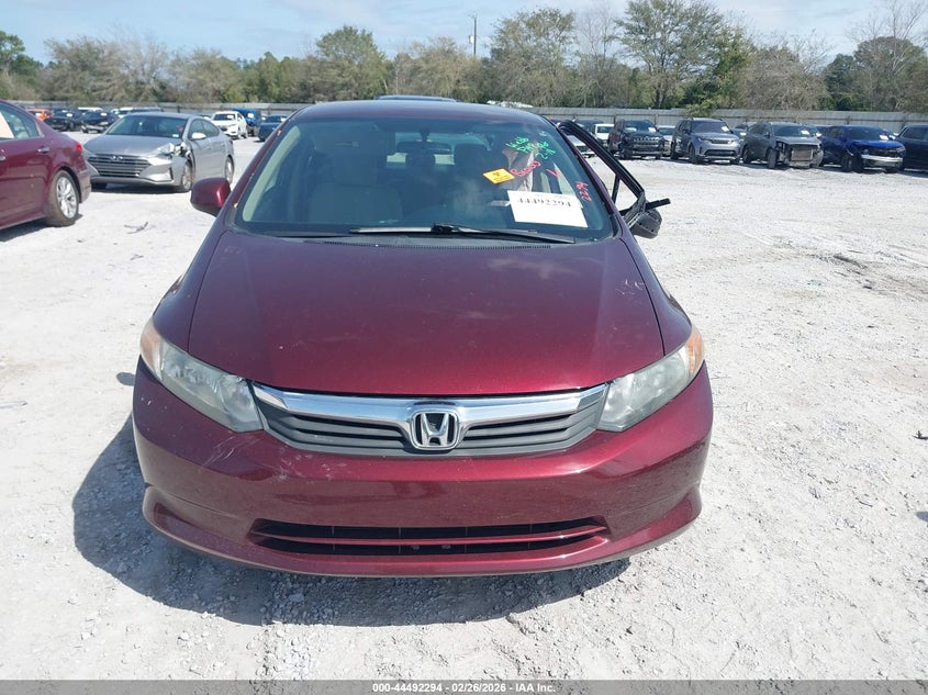 2012 Honda Civic 1.8 Lx brown Lot 111044492294 Vin 19XFB2F56CE089393