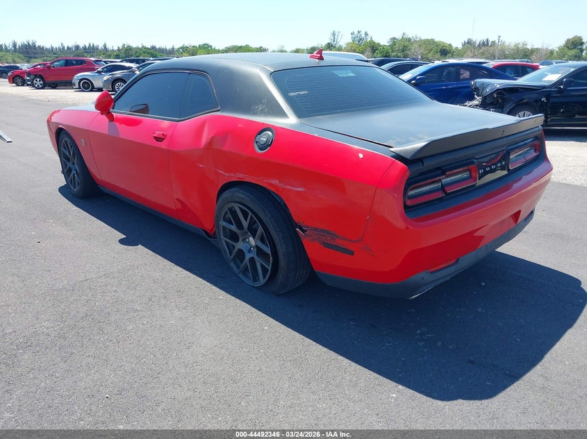 Vin: 2c3cdzfj7gh231848, lot: 44989072, dodge challenger r/t scat pack 20163