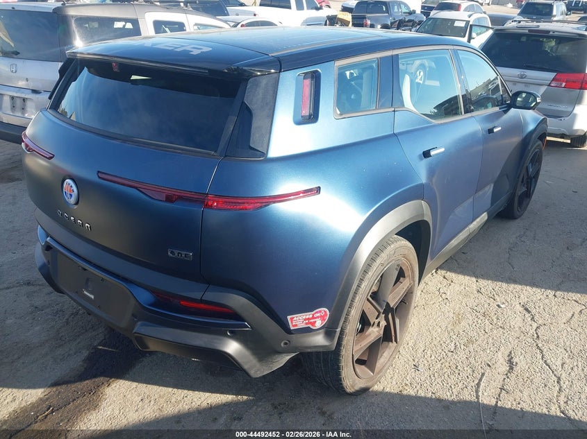 Vin: vcf1zbu23pg002540, lot: 44989178, fisker ocean one 20234