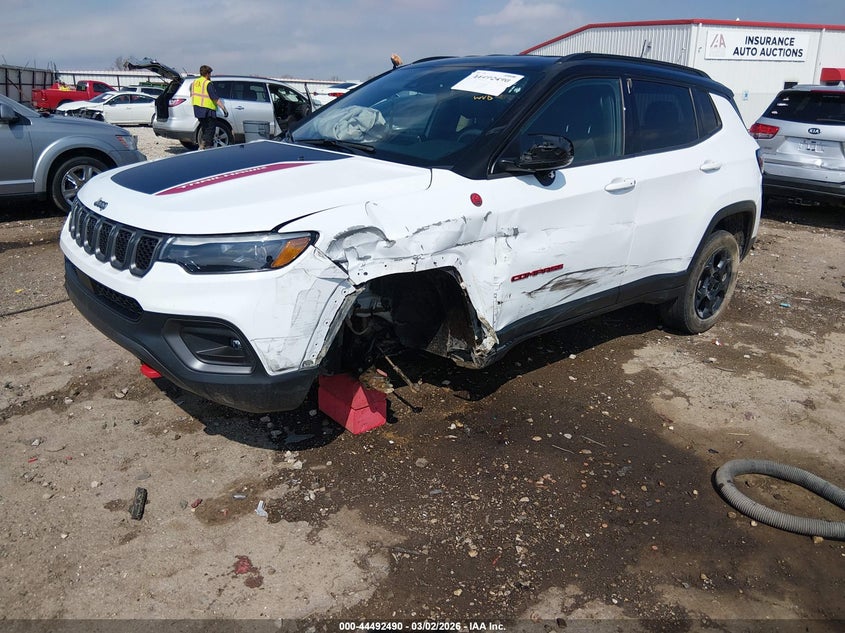 Vin: 3c4njddn4pt573822, lot: 44989216, jeep compass trailhawk 4x4 20232