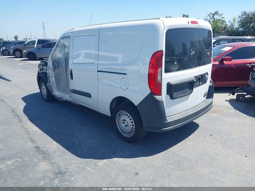 Vin: zfbhrfab1m6t76532, lot: 44989506, ram promaster city tradesman 20213