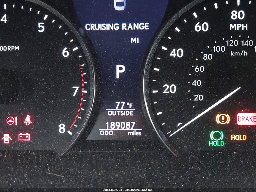 2013 Lexus Ls 460 L VIN: JTHDL5EF7D5005142 Lot: 44492793