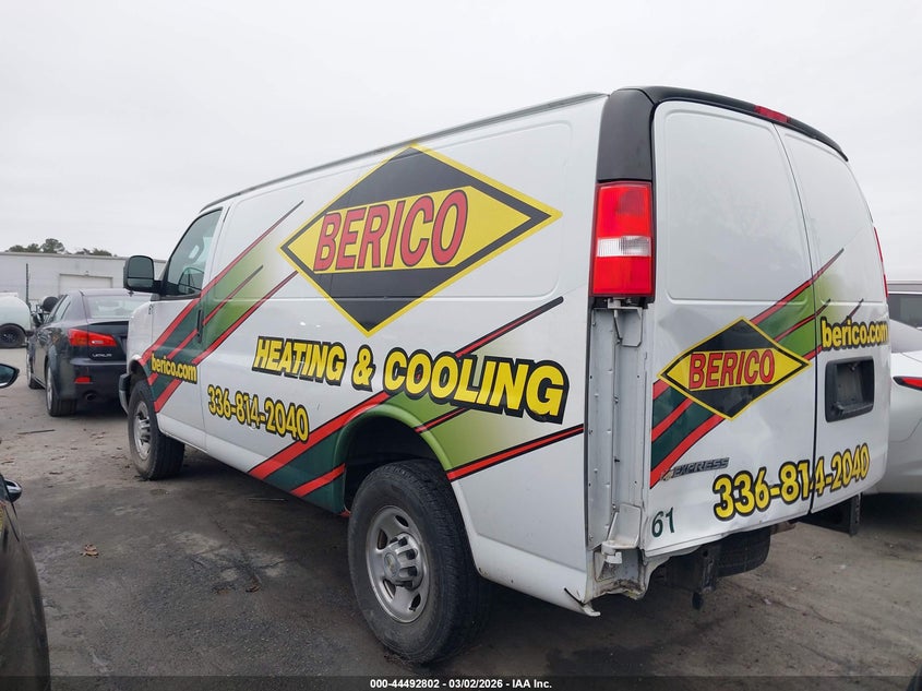 2022 Chevrolet Express Cargo Rwd 2500 Regular Wheelbase Wt